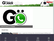 Tablet Screenshot of goekick.com